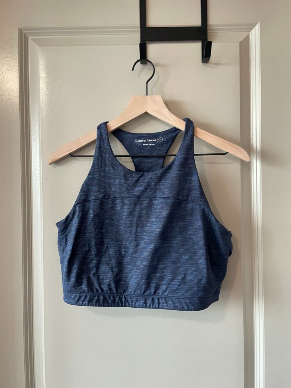 Outdoor Voices Move Free Crop Top Blue  XL